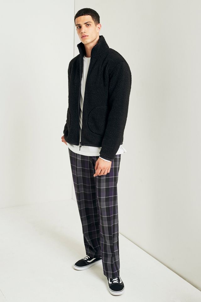 Urban Renewal Vintage Re-Made Purple and White Checked Trousers #5