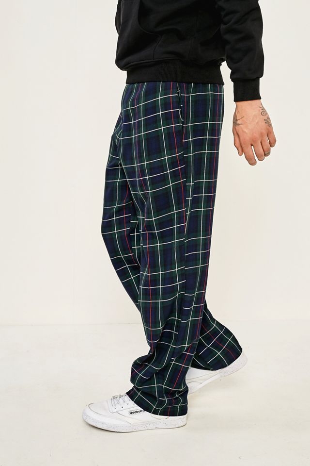 Urban Renewal Vintage Re-Made Navy Check Trousers #1