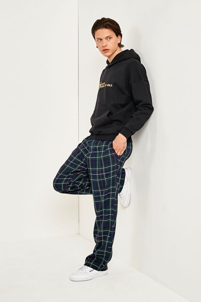 Urban Renewal Vintage Re-Made Navy Check Trousers #2
