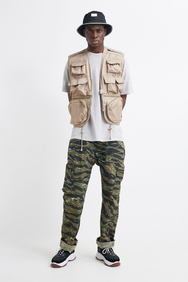 Urban Renewal Salvaged Deadstock Beige Utility Gilet #1