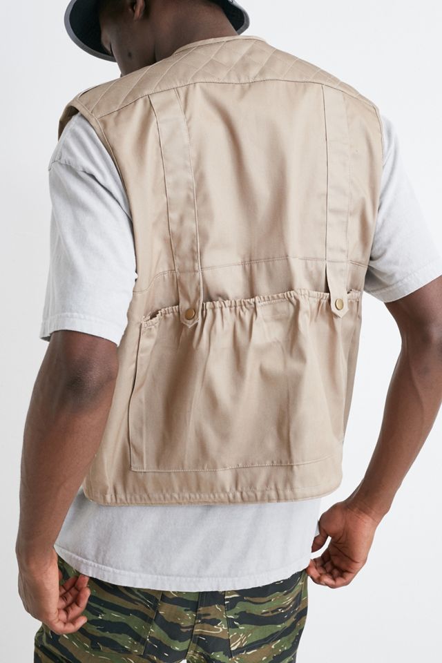 Urban Renewal Salvaged Deadstock Beige Utility Gilet #2