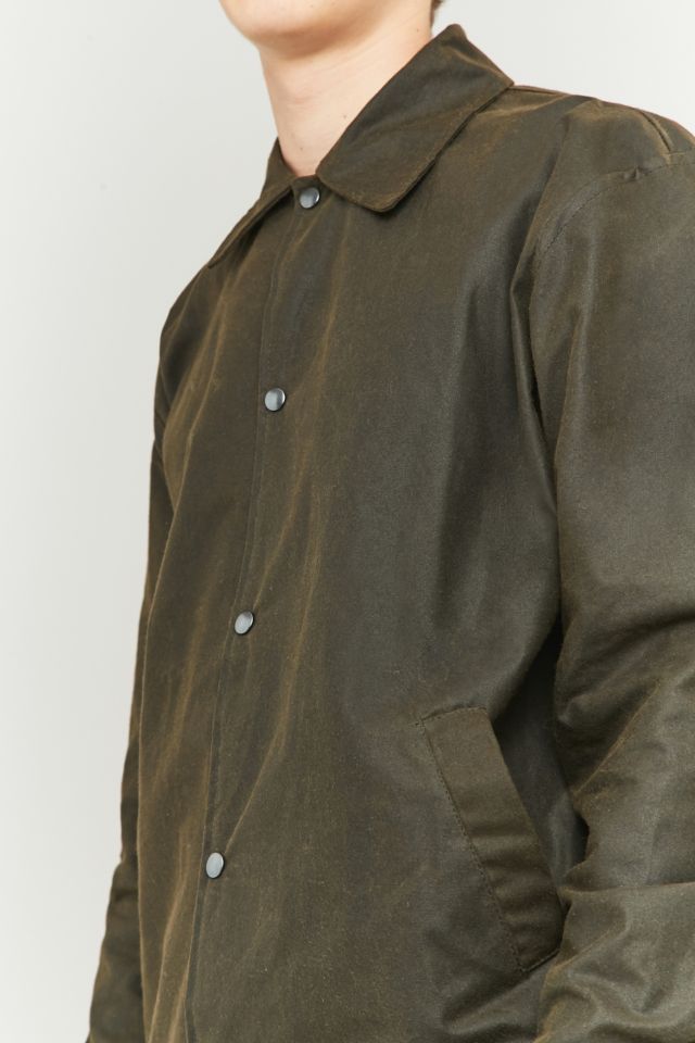 Urban Renewal Vintage Re Made Black Wax Coach Jacket Urban Outfitters UK