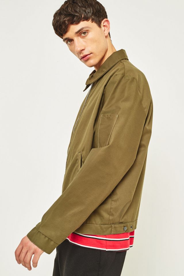 Urban Renewal Surplus Khaki Embroidered Worker Jacket #2