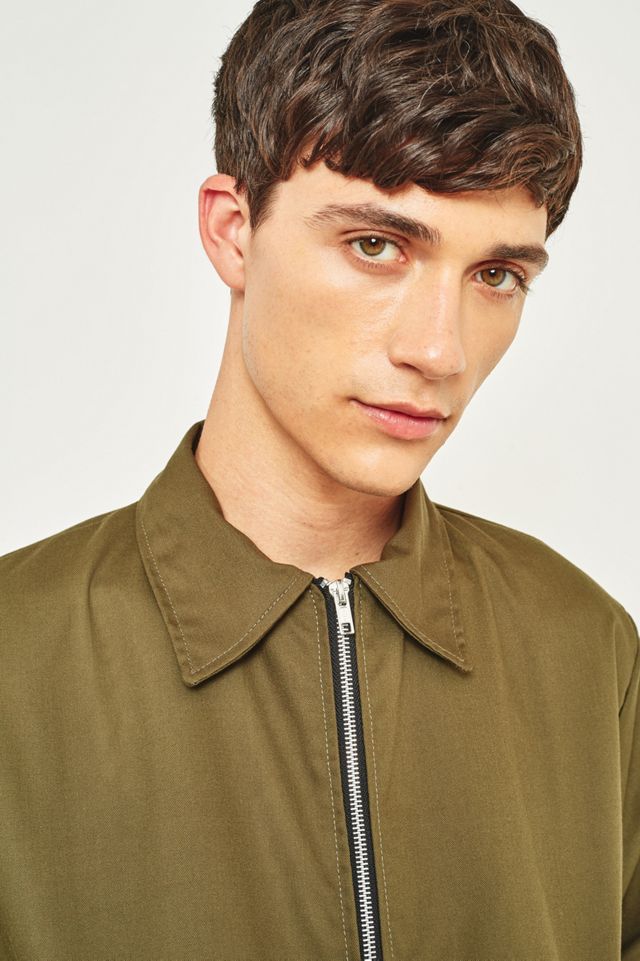 Urban Renewal Surplus Khaki Embroidered Worker Jacket #5