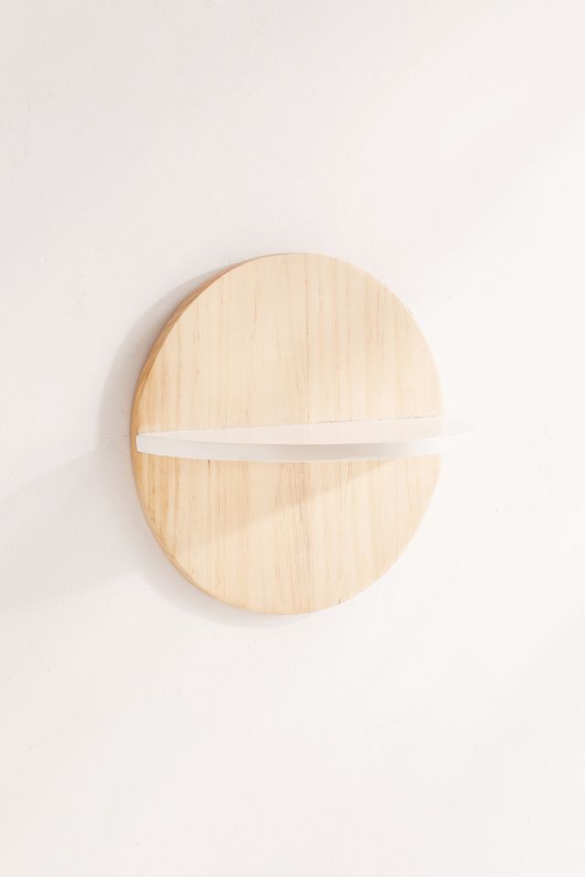 Calista Circle Wooden Shelf #1