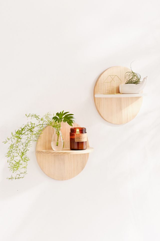 Calista Circle Wooden Shelf #3