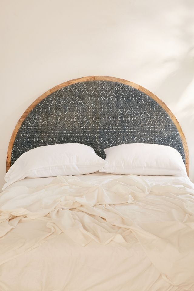 Arc Upholstered Indigo Headboard #1