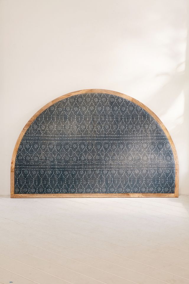 Arc Upholstered Indigo Headboard #2
