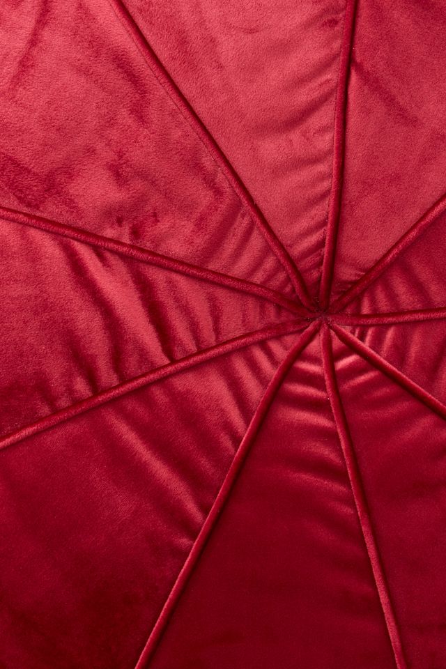Clarice Velvet Maroon Floor Pillow #4