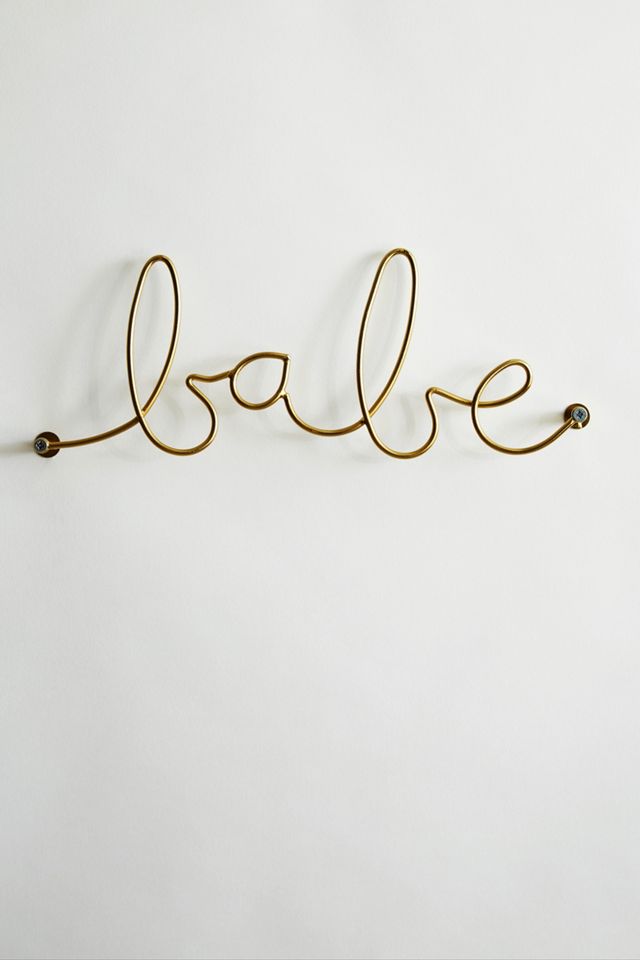 Babe Wall Hook - Gold #1