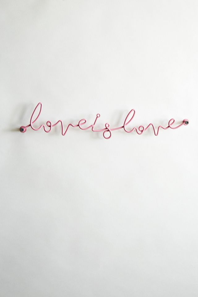 Love Is Love Wall Hook #1