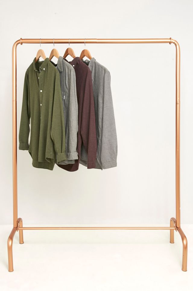 Gold Rail Clothing Rack