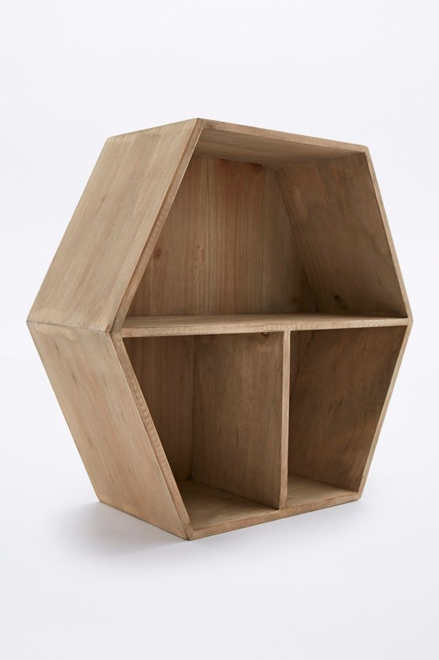 Wood Honeycomb Shelf #1