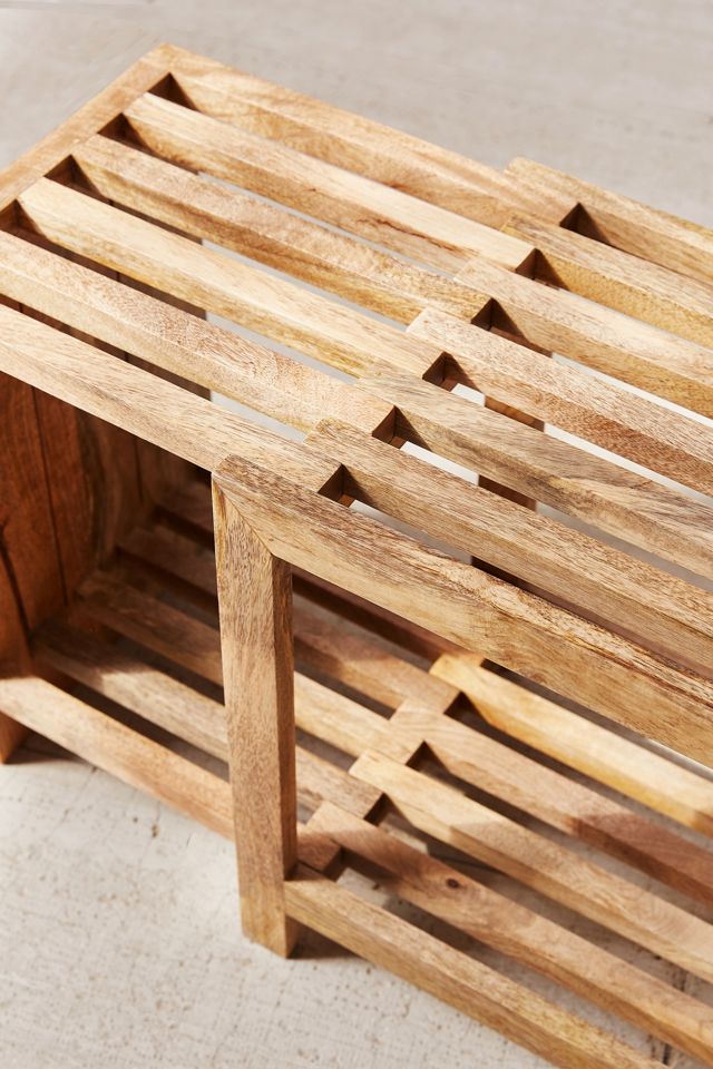 Damien Expandable Wooden Bench | Urban Outfitters UK