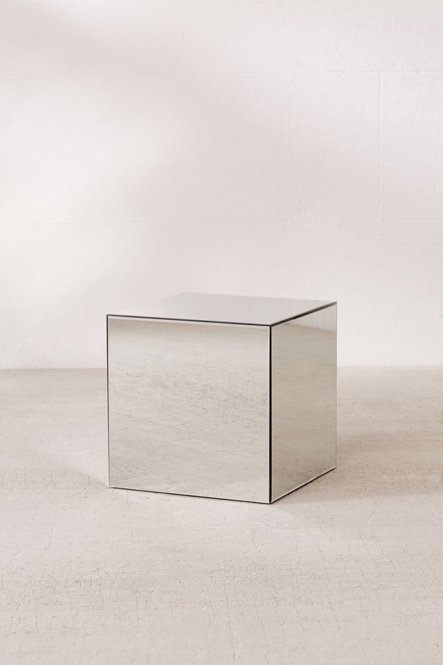 Silver Mirrored Cube #2