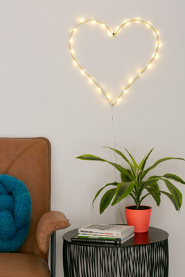 Light-Up LED Heart Sconce | Urban Outfitters UK