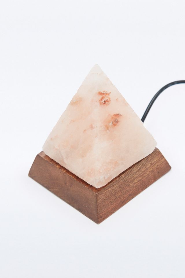 Pyramid Salt Rock Desk Lamp #2