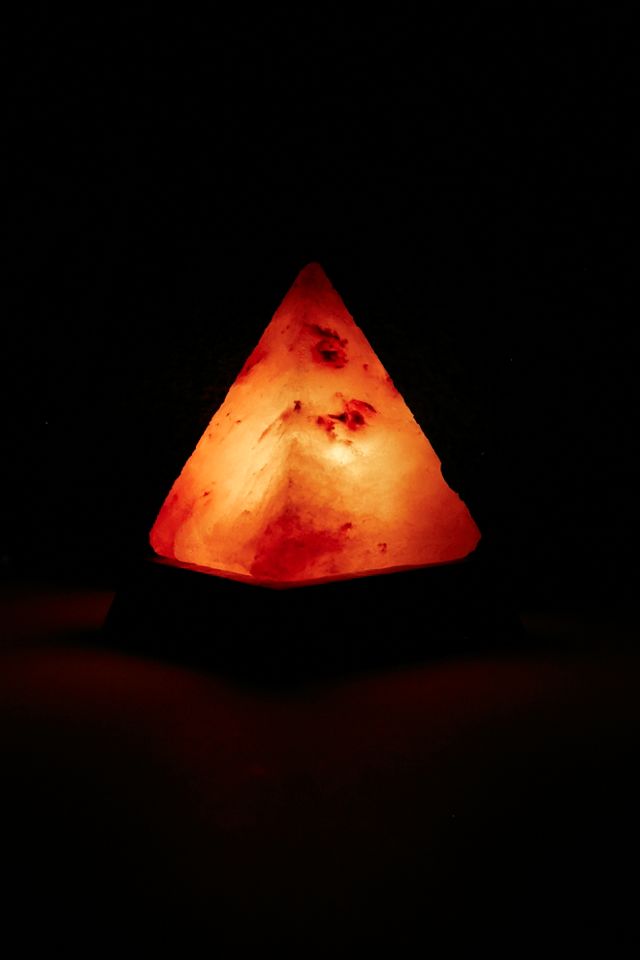 Pyramid Salt Rock Desk Lamp #5