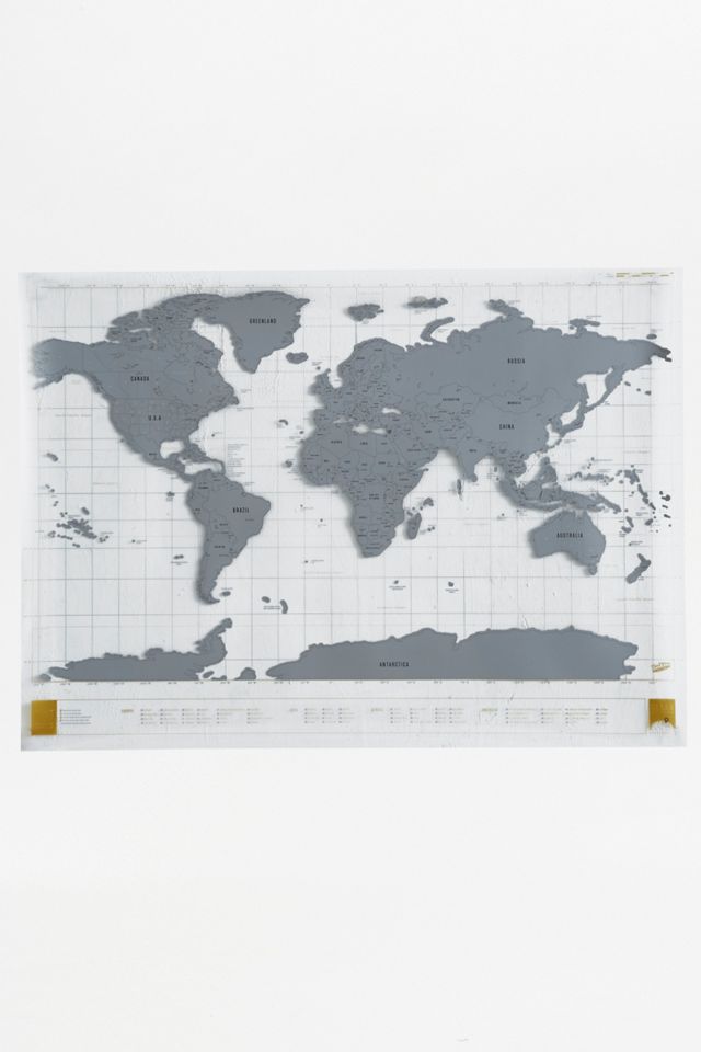 Clear Edition Scratch Map Urban Outfitters FR