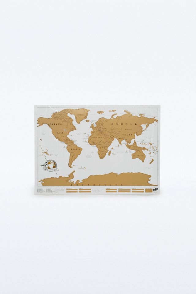 Scratch Map World Map Poster #1