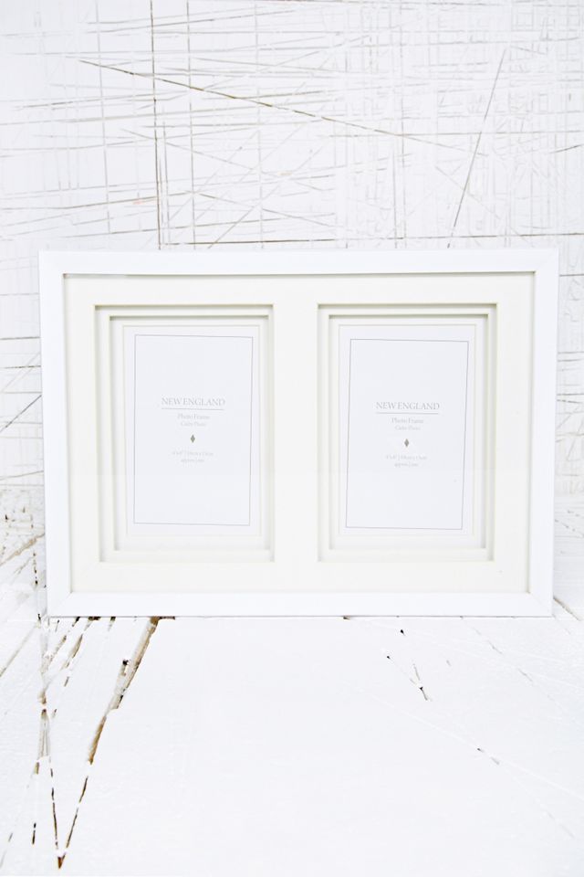 Double MultiAperture Photo Frame in White Urban Outfitters UK