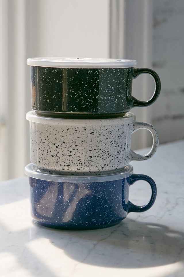 Speckled White Souper Mug #3