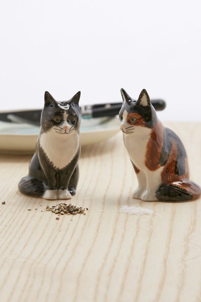 Poppet and Oliver Cat Salt and Pepper Shaker Set Urban Outfitters UK