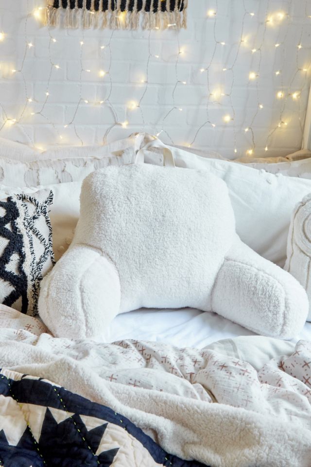 Ivory Shearling Boo Pillow