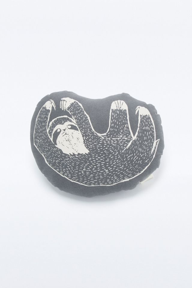 Woodblock Sloth Cushion Urban Outfitters UK