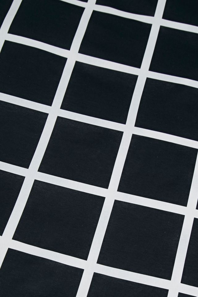 Grid Black Duvet Set #2