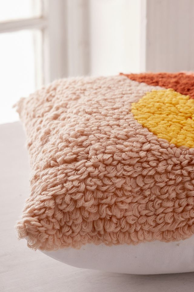 Sunset Shag Throw Pillow #2