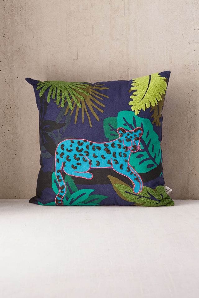 Neon Cat Throw Cuscino #1