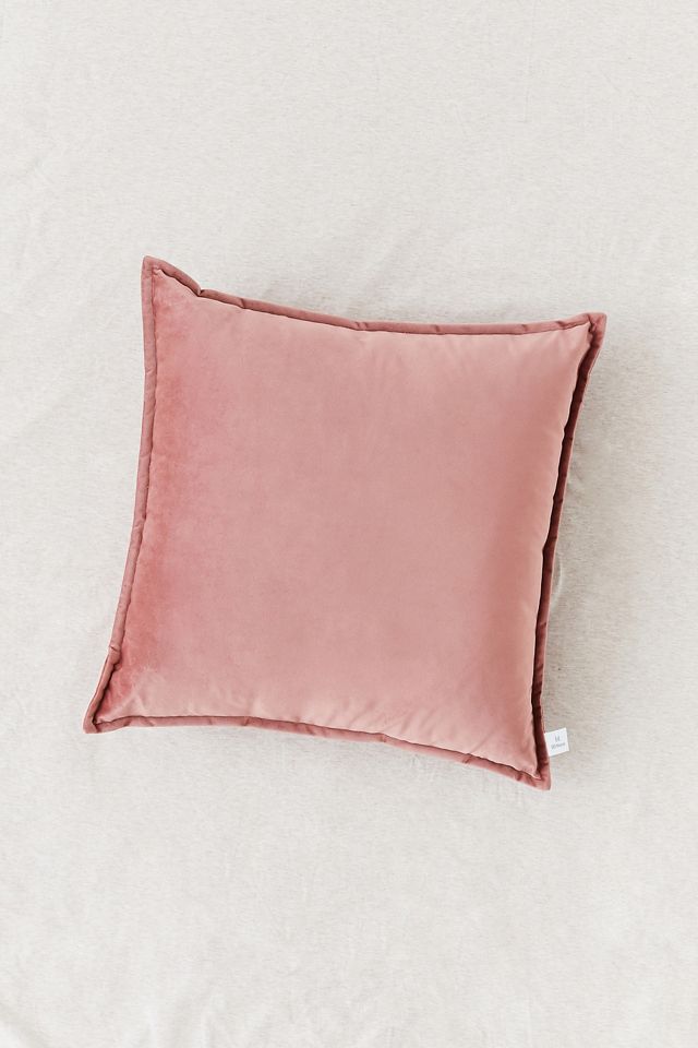 Mauve Velvet Throw Cushion Urban Outfitters UK