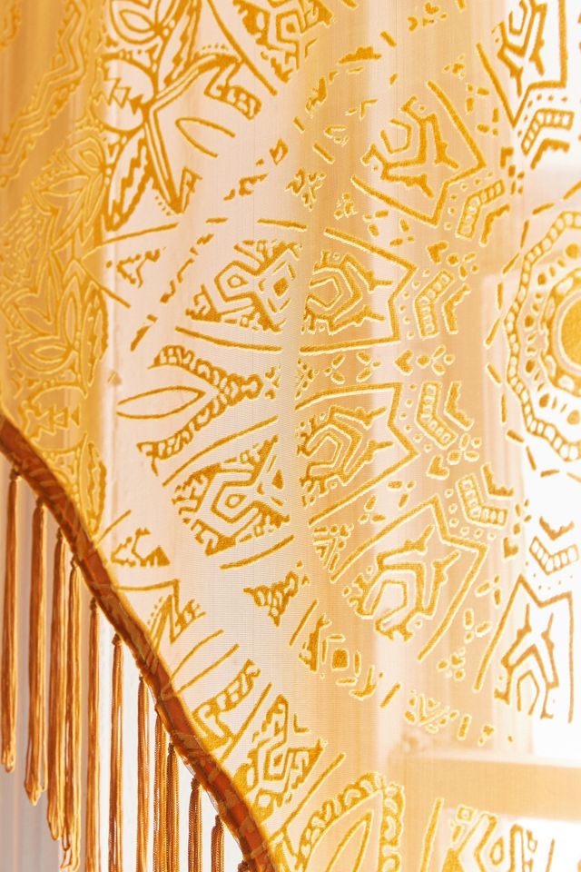 Eye Burnout Velvet Window Valance | Urban Outfitters UK