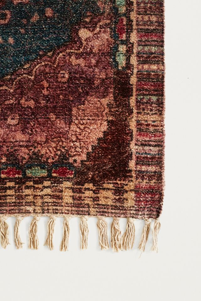 Zelda Kilim Púrpura Estampado Chenille 2x3 Alfombra #2