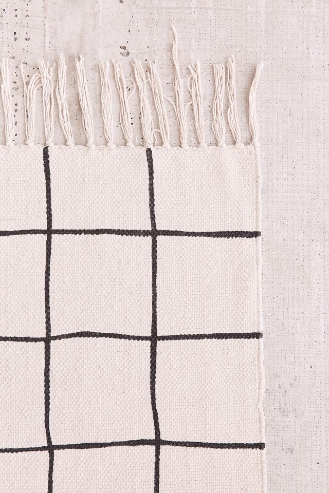 Wonky Grid 5x7 Printed Rug #2