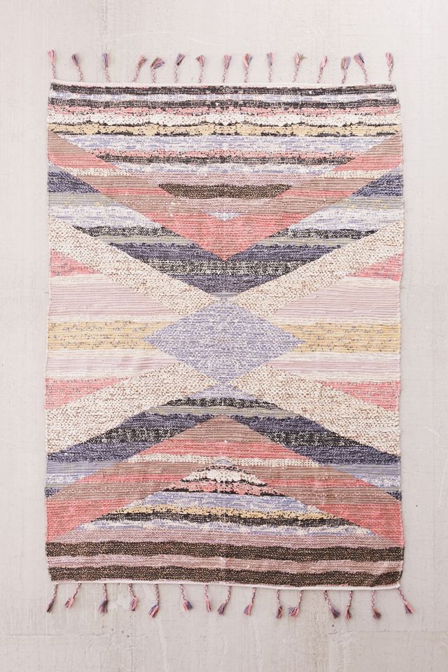 Mezze Diamond Woven Rug #1