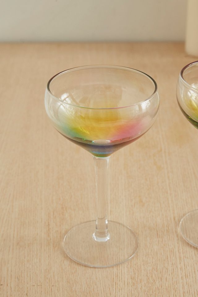 Rainbow Coupe Glasses Set #2