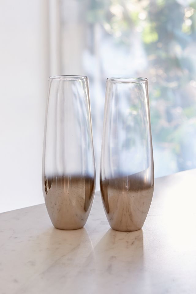 Ombre Stemless Champagne Flute Set #6
