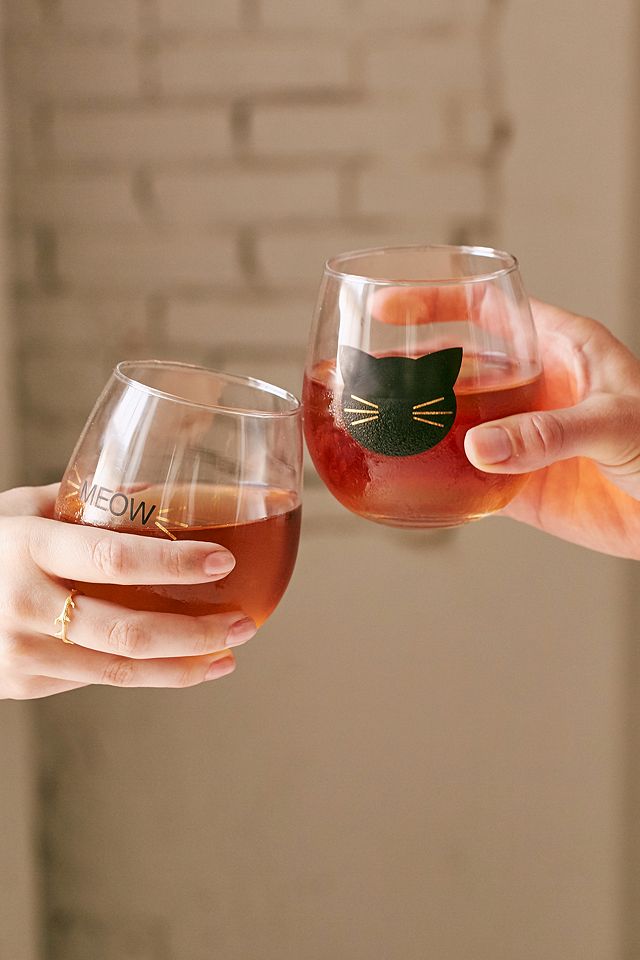 Meow Wine Set Urban Outfitters UK