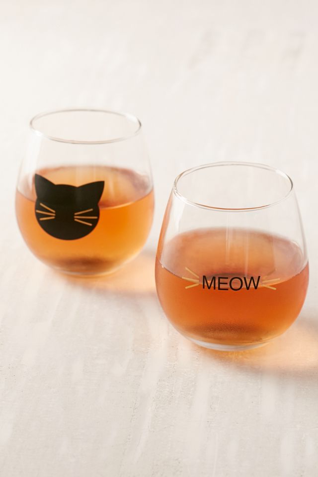 Meow Wine Glass Set #3
