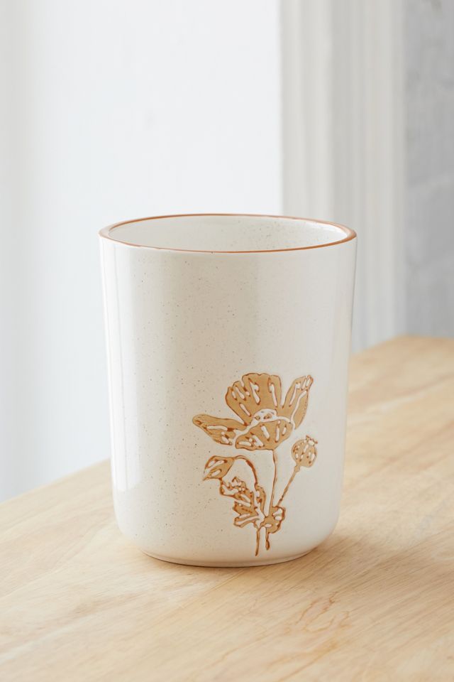 Botanical Wax Resist Utensil Holder #2