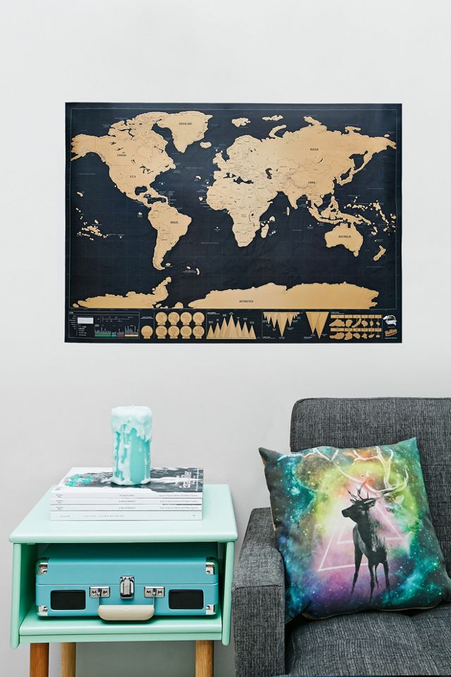 Deluxe Scratch Map | Urban Outfitters UK