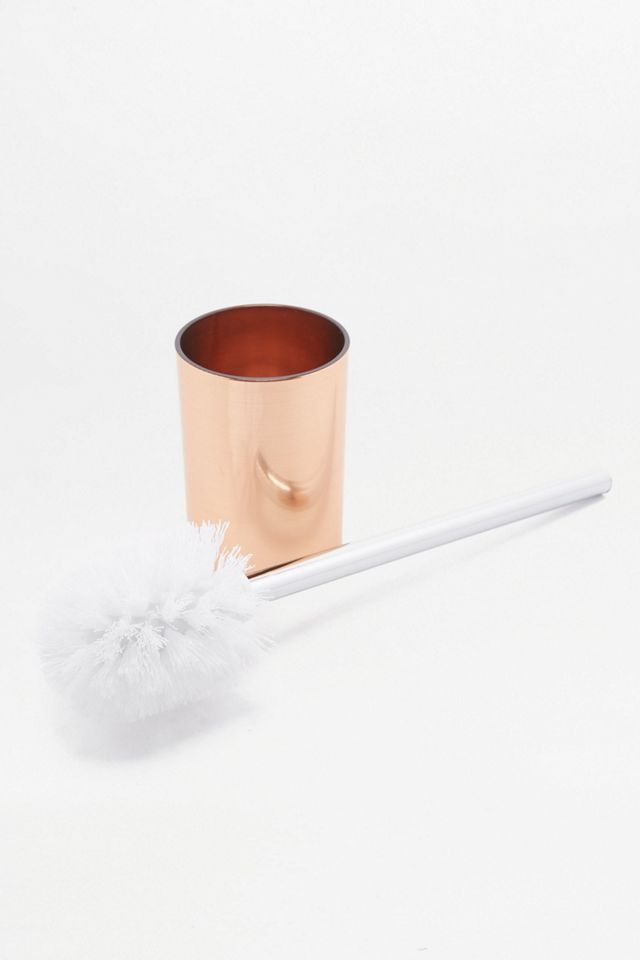 Copper Toilet Brush and Holder
