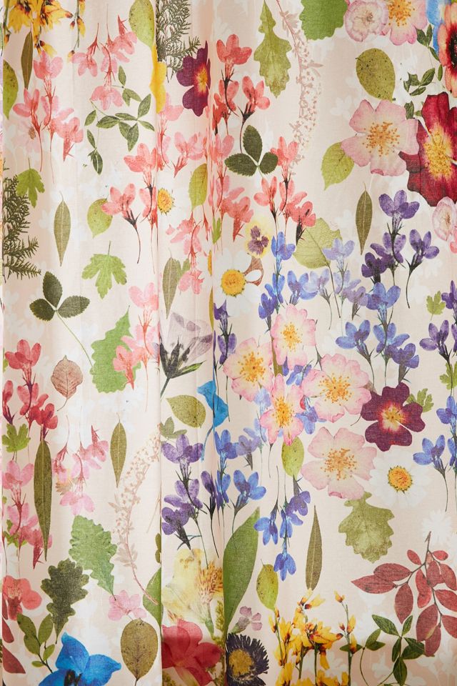 Pressed Flower Shower Curtain #1