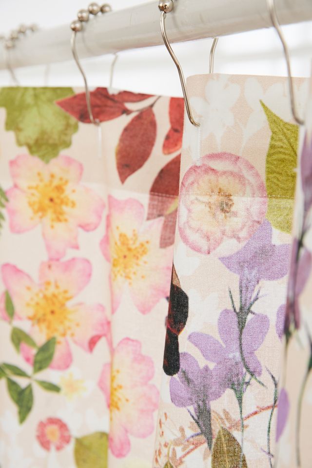 Pressed Flower Shower Curtain #2