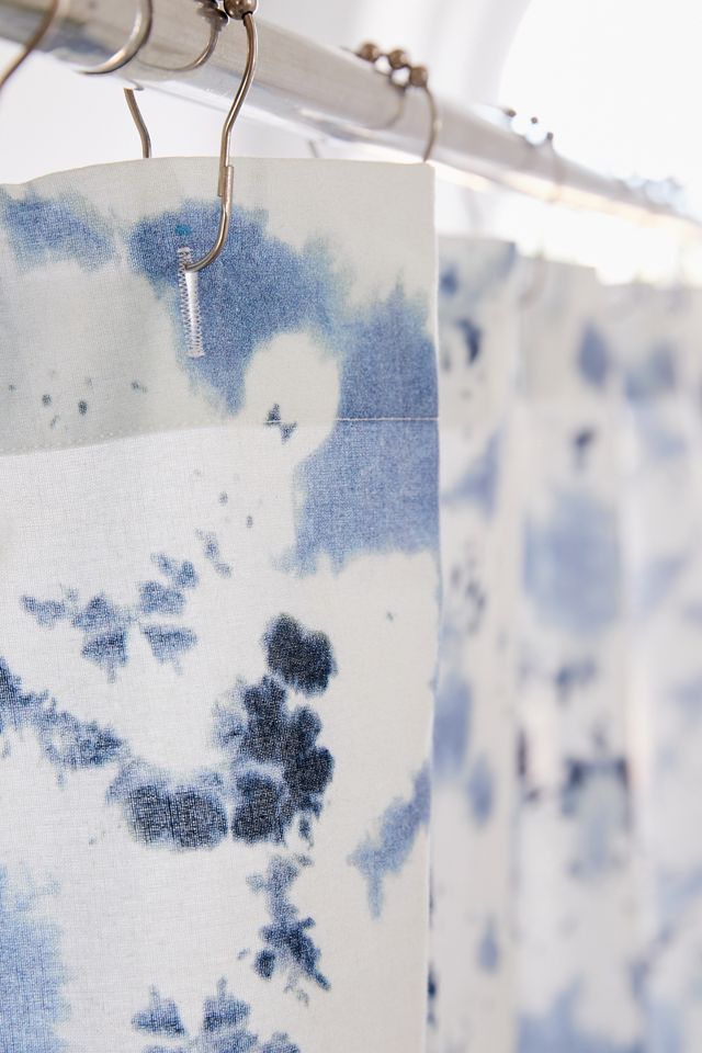 Kishi Shibori Dye Shower Curtain #2