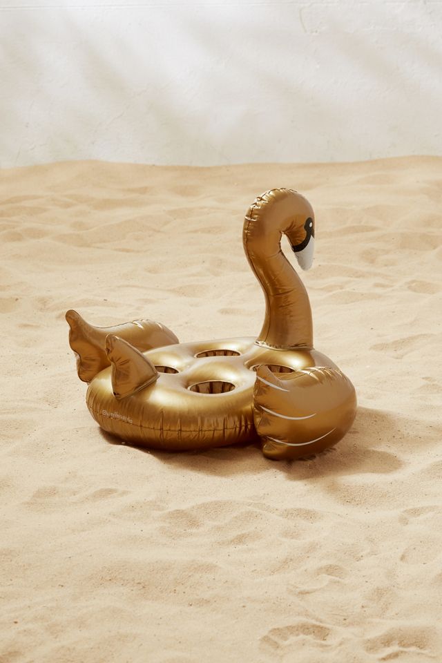 Sunnylife Golden Swan Pool Float Drink Holder #2