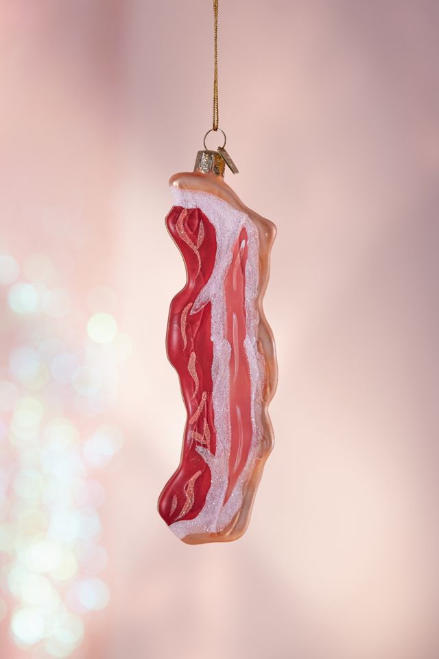Glitter Bacon Christmas Ornament #1