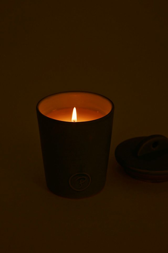 Paddywax Fig and Olive Ceramic Candle in Pastel Blue Urban Outfitters UK